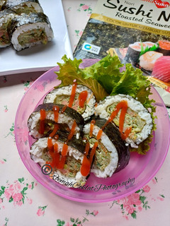 Foto resep Bento Kimbab/Sushi Telur Bayam Wortel Sosis