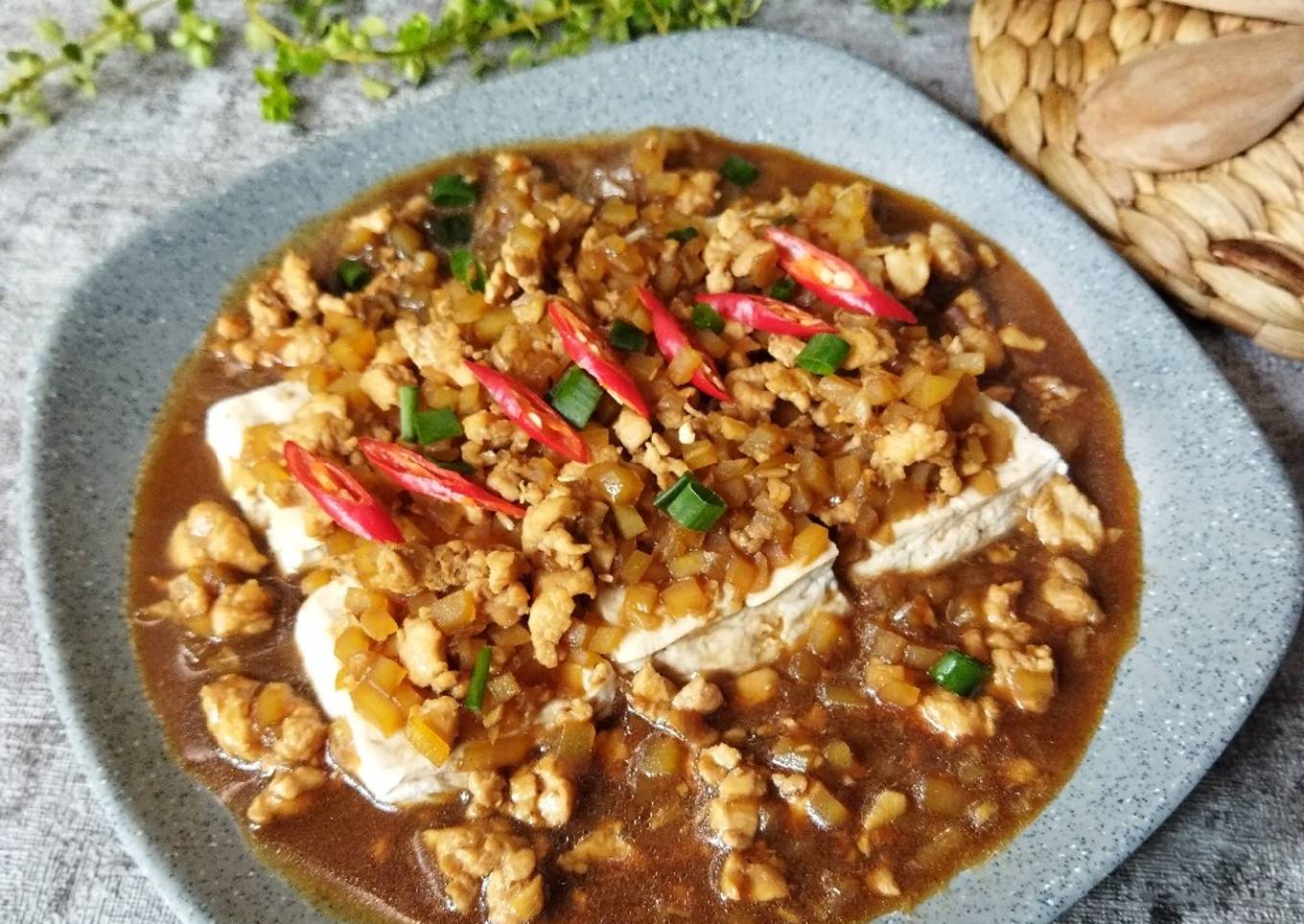 Tahu Kukus Ayam Cincang