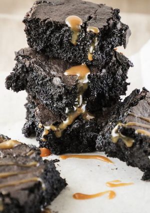 A picture of Salted Caramel Chocolate Brownies.