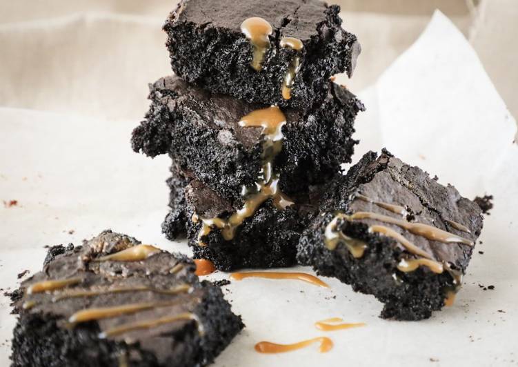 Recipe of Quick Salted Caramel Chocolate Brownies