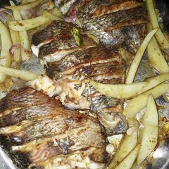 A picture of Baked fish.