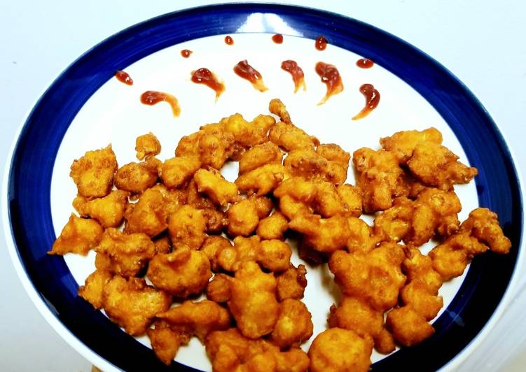 Recipe of Yummy Cauliflower Pakoda Gobhi fry Gobhi 65