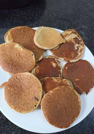 Una foto de Pancakes de avena y banana
