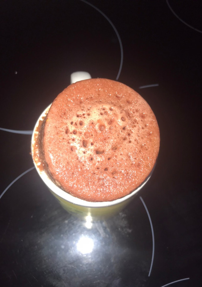 Una foto de Mug cake red velvet