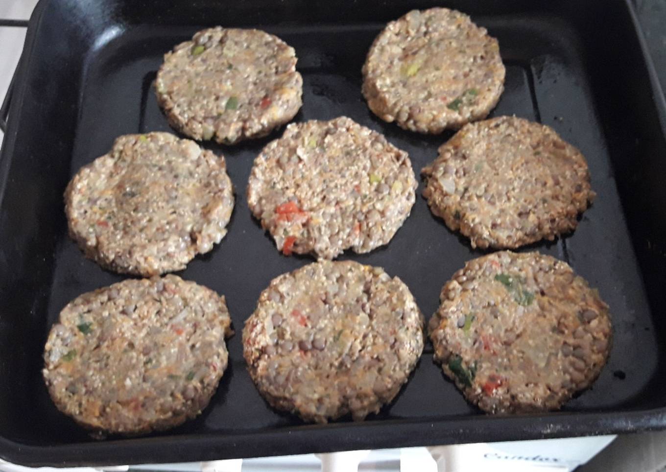 Hamburguesas de lentejas馃崝