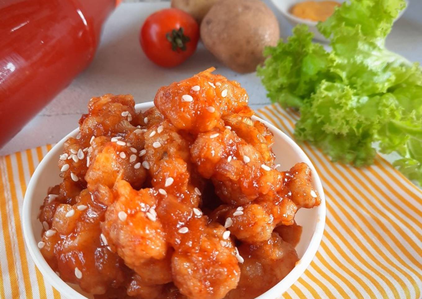 Ayam fillet asam manis