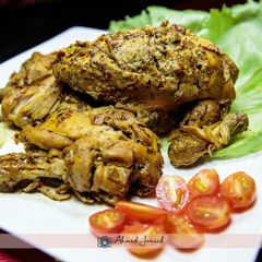 A picture of Pan- roasted chicken.