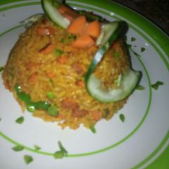 Simple curry fried rice A picture of Simple curry fried rice.