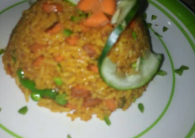 Simple curry fried rice