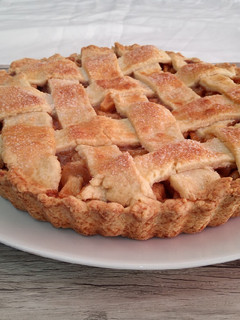 Una foto de Apple pie (tarta de manzana)
