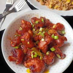 A picture of Cauliflower Dry Manchurian.