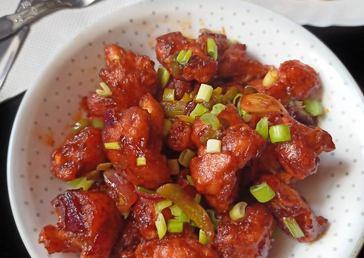 Recipe of Favorite Cauliflower Dry Manchurian