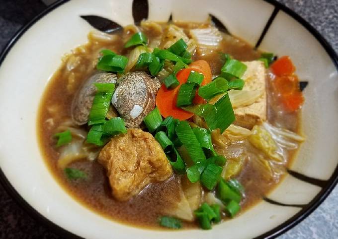 Recipe of Ultimate Doenjang Napa Clam Soup大酱汤Instant pot Max #mommasrecipes