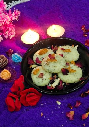 A picture of Fireless Milk Peda.