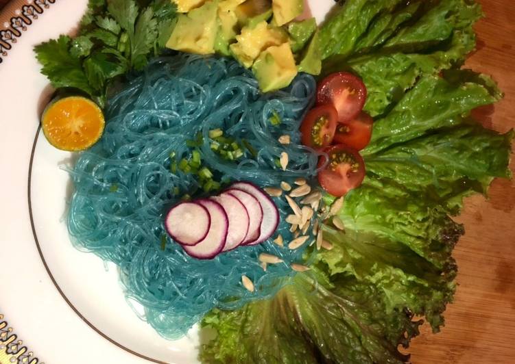 Soun Noodle salad bunga telang