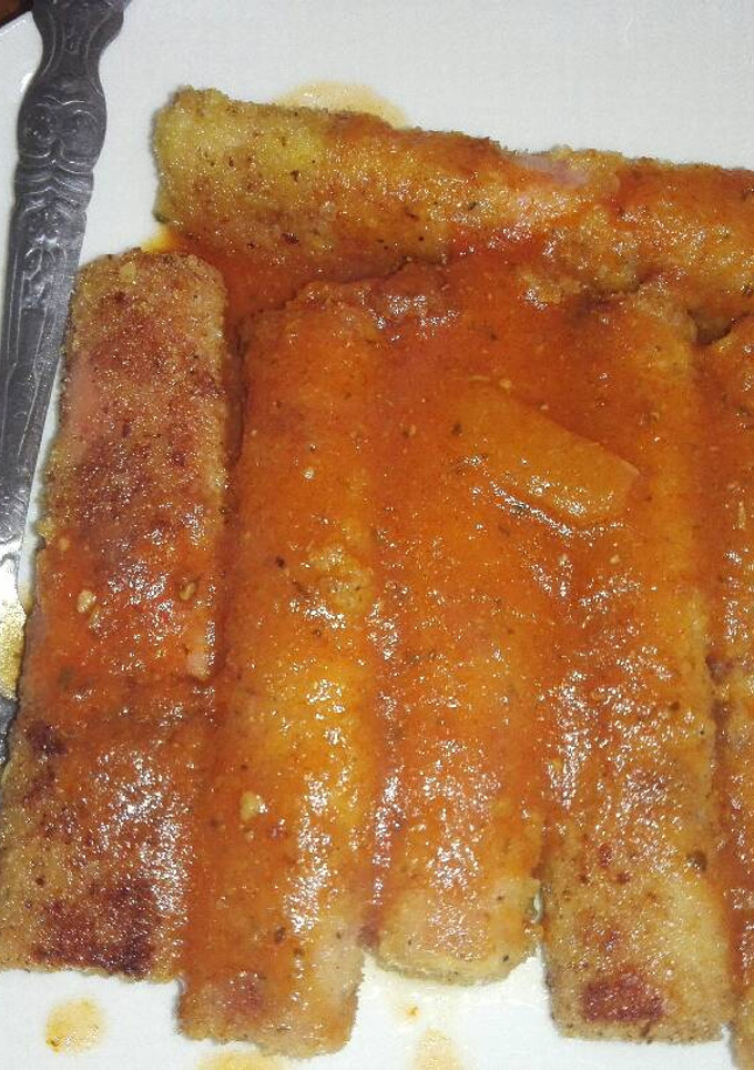 Una foto de Rollitos de jamón y queso