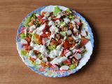 Ensalada de surimi con lechuga