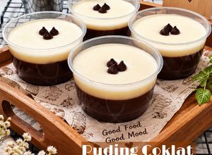 Foto resep Puding Coklat Vla Keju