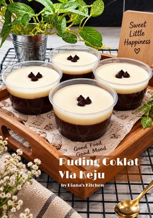 Foto resep Puding Coklat Vla Keju
