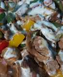 Fajitas de res con queso