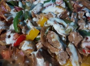 Una foto de Fajitas de res con queso