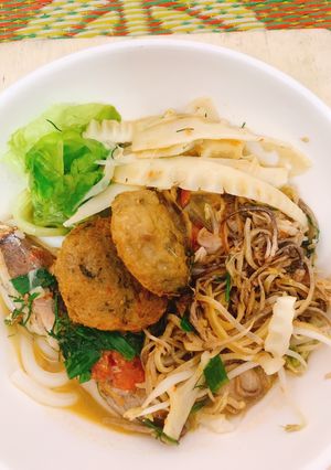 Hình của món Bún cá nục.