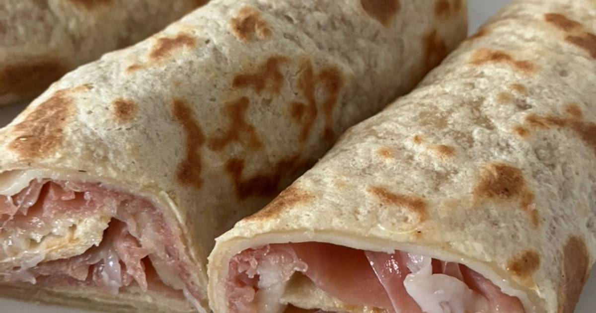 Wraps de jamón y queso con pera sorprendente!! Receta de tesa.cuina