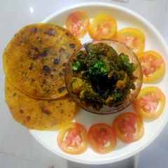 A picture of #Aloo_ palak Sabji.