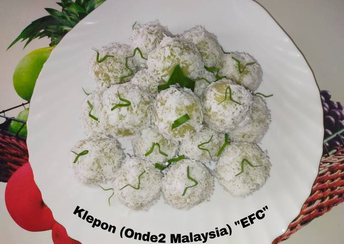 Klepon (Onde2 Malaysia) Tidak Pakai Kapur Sirih