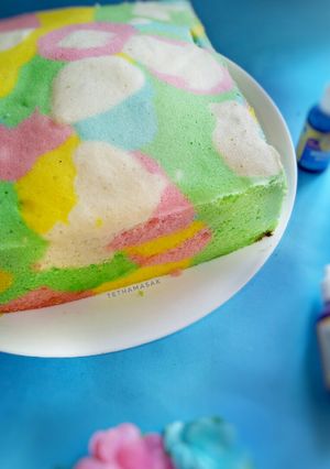 Foto resep Unicorn Egg White Steamed Cake