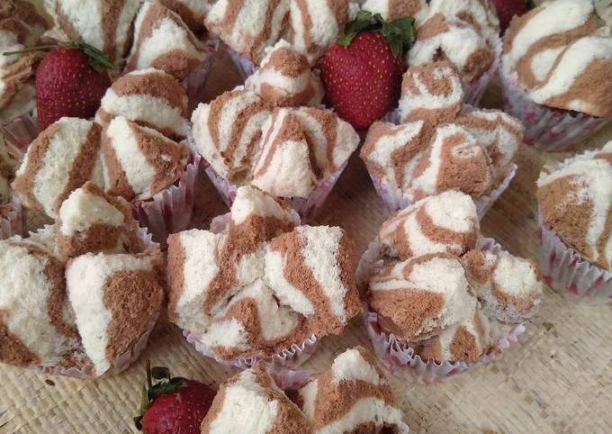 Cara  memasak Bolkus Mekar Santan Zebra yang enak