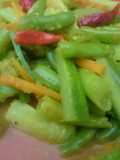 Acar kuning buncis wortel timun segar sehat lezat non msg