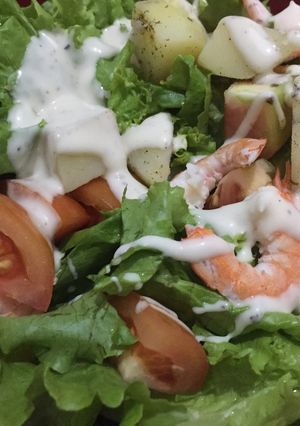 Foto resep Salad Udang 🍤🍅🍀