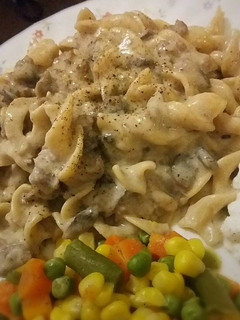 A picture of Easy One Pot Beef & Mushroom Stroganoff.