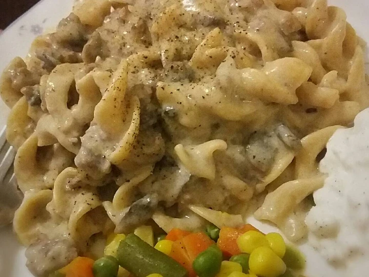 Easy Way Make Recipe Easy One Pot Beef &amp;amp; Mushroom Stroganoff that is Can Pamper Your Tongue, So Delicious}