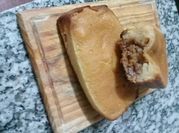 Una foto de budin de naranja con margarina