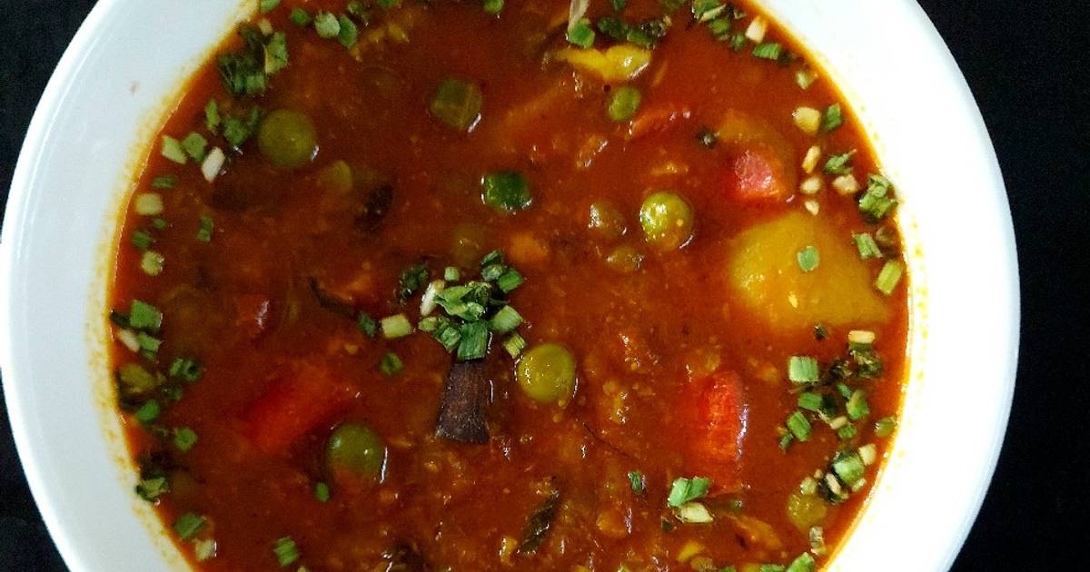 Peas and Carrot Curry Recipe by Geeta Godhiwala Cookpad