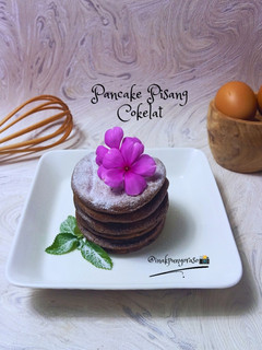 Foto resep Pancake Pisang Kepok Cokelat