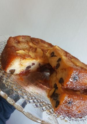 Una foto de Budín de pan, hecho por mi hijo