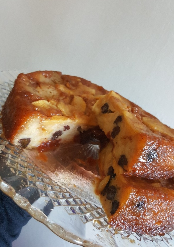 Una foto de Budín de pan, hecho por mi hijo