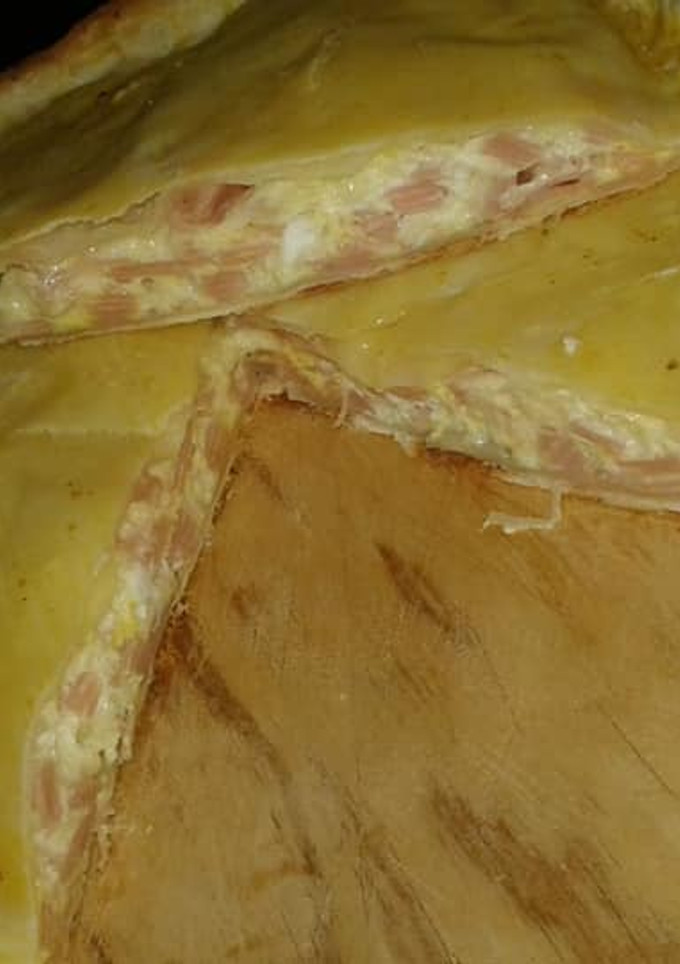 Una foto de Tarta de jamón y queso