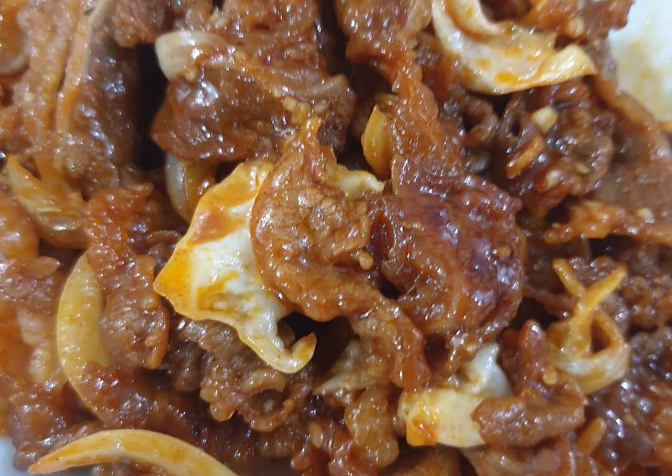 Korean spicy beef