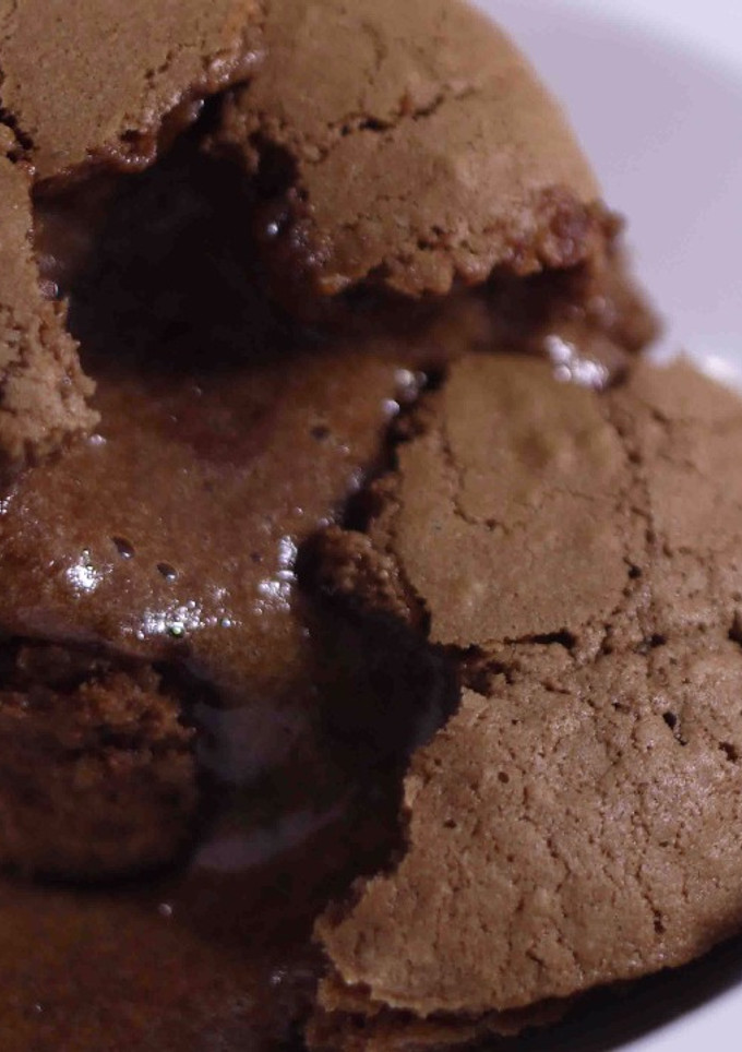 Una foto de Coulant de chocolate