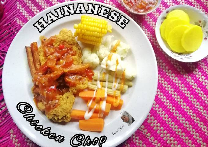Langkah Mudah untuk Menyiapkan Hainanese chicken chop, Bisa Manjain Lidah