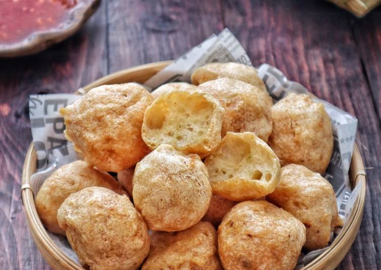 Bagaimana meracik Bakso goreng kopong, tidak kempes Lezat
