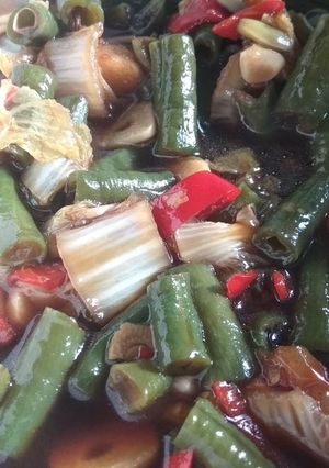 Foto resep Tumis kacang panjang dan paksay