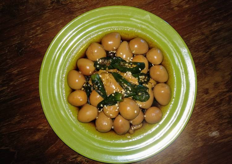Resep: EnakTelur Puyuh Kecap Korea (Mechuri-al Jangjorim/메추리알 장조림)
