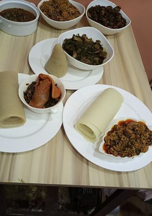 A picture of Efo riro (Yoruba style).