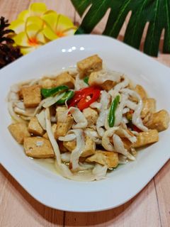 Foto resep Tumis tahu jamur tiram