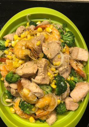 Foto resep Tumis Ayam Udang Brokoli